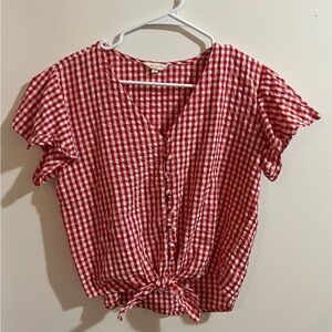 Red Gingham Blouse